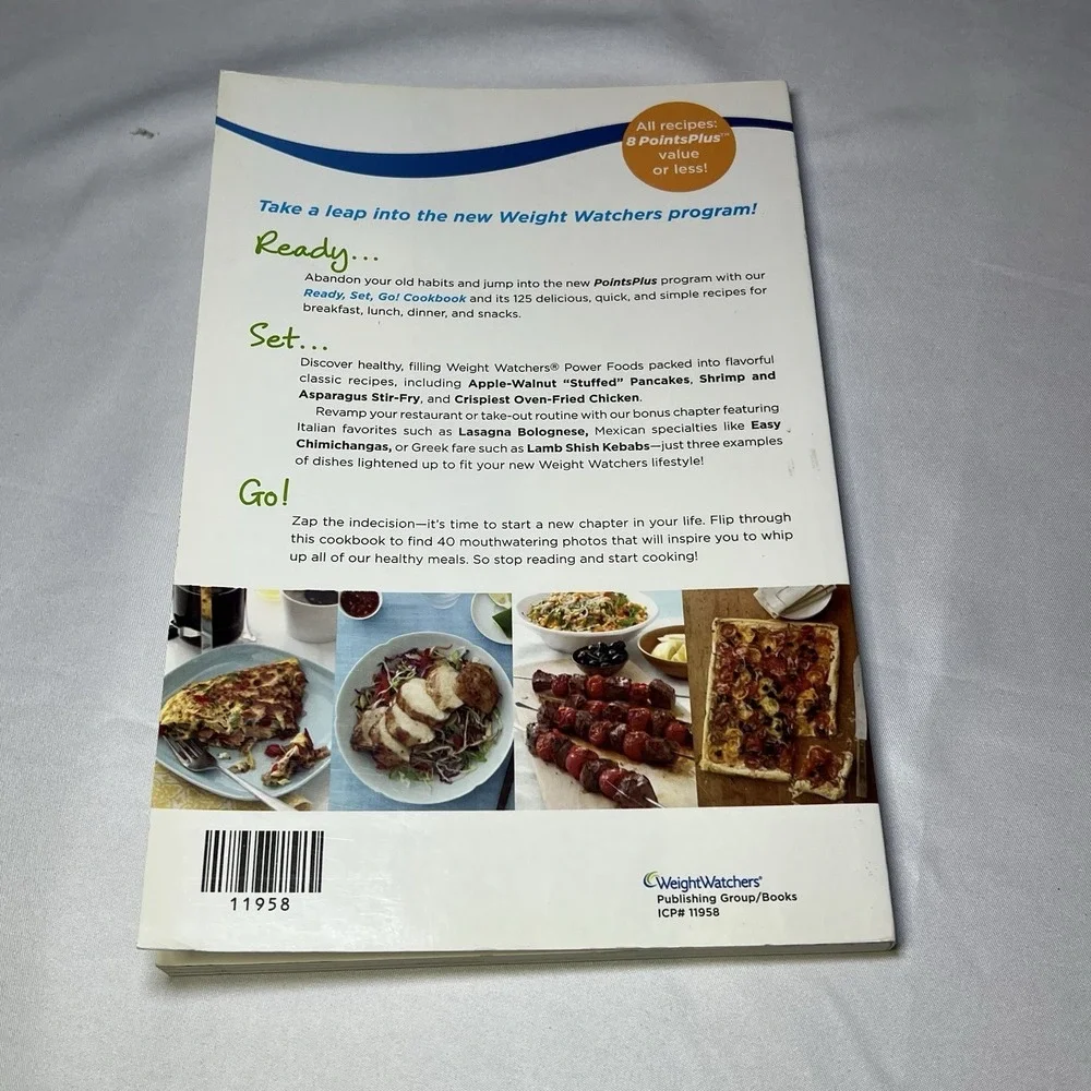 Weight Watchers Ready‎ Set Go Cookbook Paperback Book 125 Easy Meals